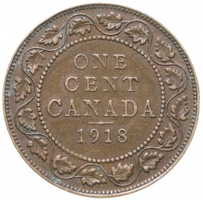 купить Канада 1 цент (cent) 1918