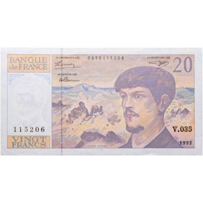 купить Франция 20 франков 1992 года (Pick 151f)