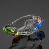 Купить Пепельница фигурная с разноцветными переливами, автор Франтишек Земек (Frantisek Zemek), Мстисовский стекольный завод, стекло, гутная техника, Mstisov Glassworks (Стекольный завод в Мстишов), Чехословакия, 1950-1960 гг.
