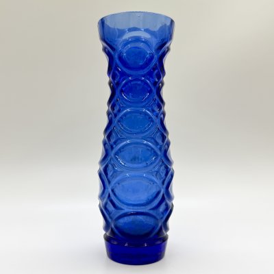 купить Ваза с рельефным декором, завод «Зомбковице» (Ząbkowice), стекло, пресс, Польша, 1960-1980 гг.