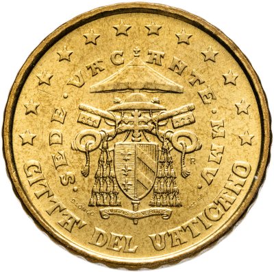 купить Ватикан 10 центов (cents) 2005 "Вакантный престол"