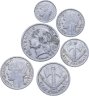 Купить Франция набор монет для обращения (старый франк) 1941-1959 (6 штук)