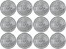 Купить Сомалиленд набор монет 1 шиллинг (shilling) 2006 год (12 штук) Знаки Зодиака