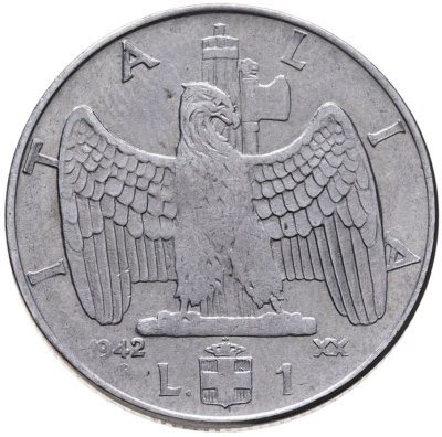 купить Италия 1 лира (lira) 1942
