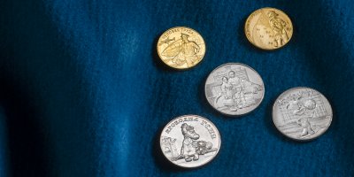 купить Набор 5 монет 2020: 10р Металлург, Транспорт; 25р Барбоскины, Крокодил Гена, Медработники [товар по акции]