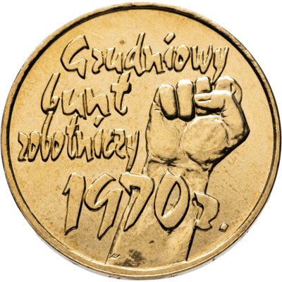 купить Польша 2 злотых 2000 "30 лет со дня декабрьских событий 1970 года"