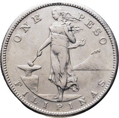 купить Филиппины (период американской автономии) 1 песо (peso) 1907
