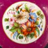 Купить Плакетка с цветочным декором, частные заводы, фарфор, крытье, роспись, металл, Российская империя, 1870-1890 гг.