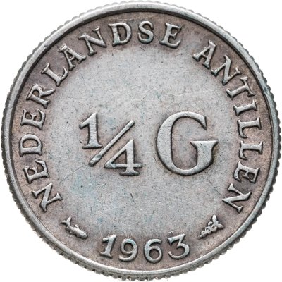 купить Нидерландские Антильские острова 1/4 гульдена (gulden) 1963