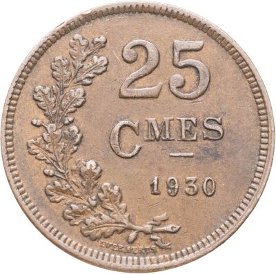 купить Люксембург 25 сантимов (centimes) 1930