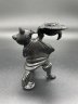 Купить Подсвечник "Кот в сапогах", автор Гилев А.С, чугун, крашение, Каслинский чугунолитейный завод (Касли), СССР, 1970-1980 гг.