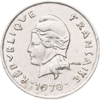 купить Новые Гебриды 10 франков (francs) 1970