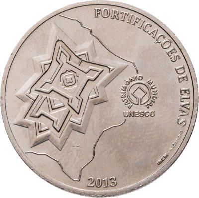 купить Португалия 2.5 евро (euro) 2013 "Гарнизонный пограничный город Элваш и его укрепления"