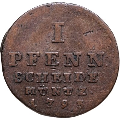 купить Брауншвейг-Люнебург 1 пфенниг (pfenning) 1793