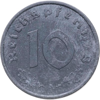 купить Германия, Третий рейх 10 рейхспфеннигов (reichspfennig) 1944, знак монетного двора:"A" - Берлин