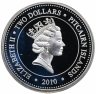 Купить Острова Питкэрн 2 доллара 2010 "Медузы - Филориза"
