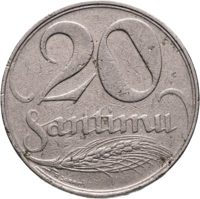 купить Латвия 20 сантимов (santimu) 1922