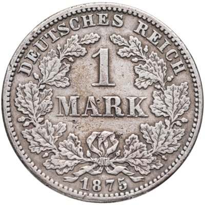купить Германия 1 марка 1875 Знак монетного двора: "E" - Дрезден