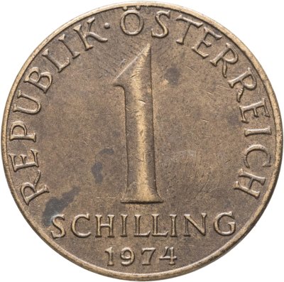 купить Австрия 1 шиллинг (shilling) 1974