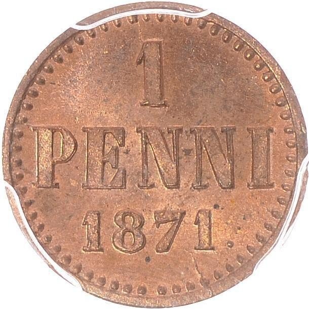 купить 1 пенни 1871 года