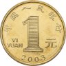 Купить Китай 1 юань (yuan) 2003 "Лунный календарь - Год козы"