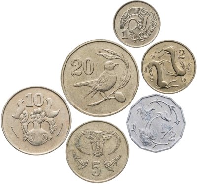 купить Кипр полный годовой набор монет для обращения 1983 (6 штук)