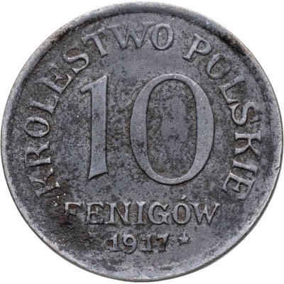 купить Польша 10 фенигов (fenigow) 1917