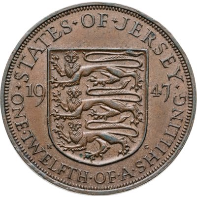 купить Джерси 1/12 шиллинга (shilling) 1947