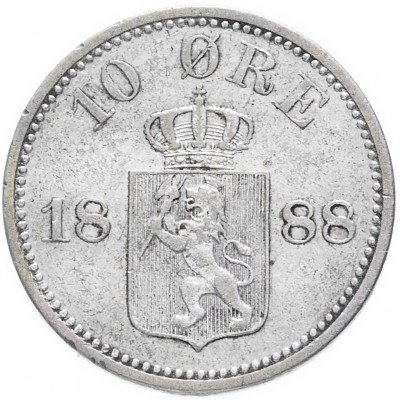 Купить Норвегия 10 эре 1888
