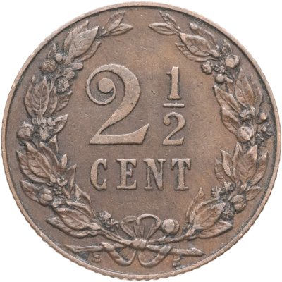купить Нидерланды 2 1/2 цента (cent) 1906