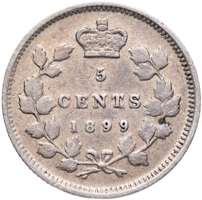 купить Канада 5 центов (cents) 1899