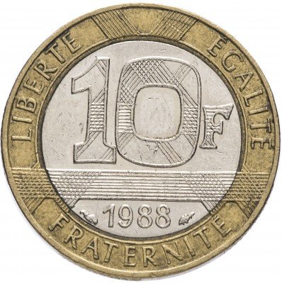купить Франция 10 франков 1988