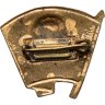 Купить Нагрудный членский знак ВЛКСМ, томпак, эмаль, булавка. СССР, 1950-1980 гг.: случайная разновидность