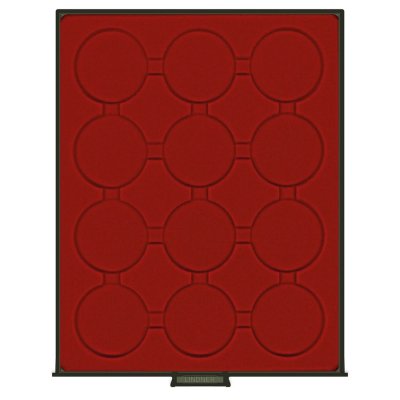 купить Бокс на 12 монет диаметром 50 мм в капсулах (Lindner, Германия)