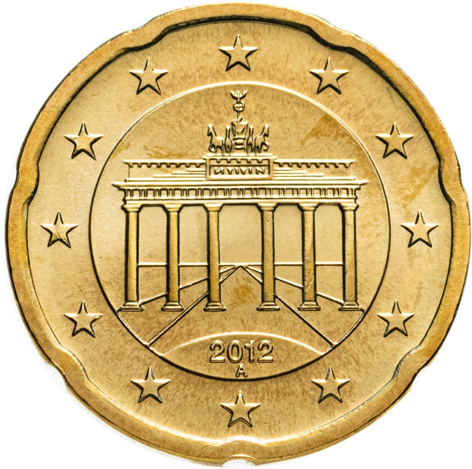 купить Германия 20 евро центов 2012 A