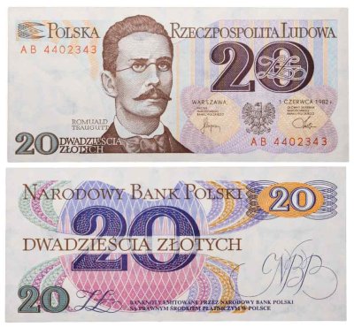 купить Польша 20 злотых 1982