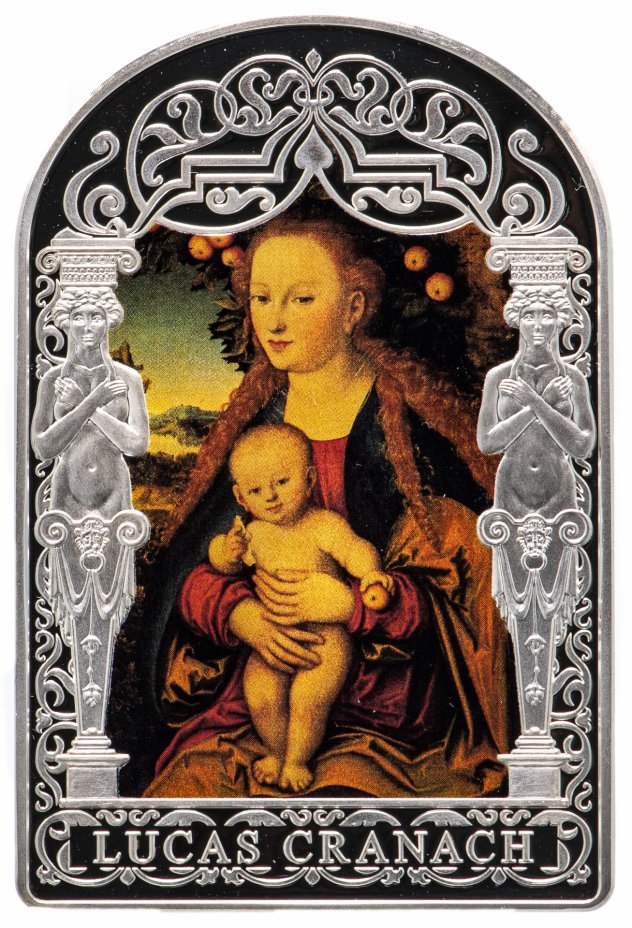 купить Андорра 15 динер 2012 "Лукас Кранах. Мадонна с младенцем под яблоней" в футляре, с сертификатом