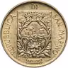 Купить Сан-Марино 20 лир (lire) 1988 "Укрепления Сан-Марино"