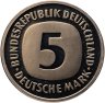 Купить Германия (ФРГ) 5 марок 1983, знак монетного двора: "F" - Штутгарт