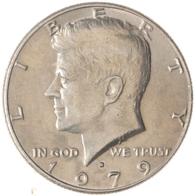 купить США 50 центов (1/2 доллара, half dollar) 1979 D Kennedy Half Dollar (Кеннеди) знак монетного двора "D" - Денвер