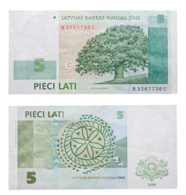 купить Латвия 5 лат 2009 года