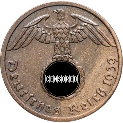 купить Германия, Третий рейх 1 рейхспфенниг (reichspfennig) 1939 A