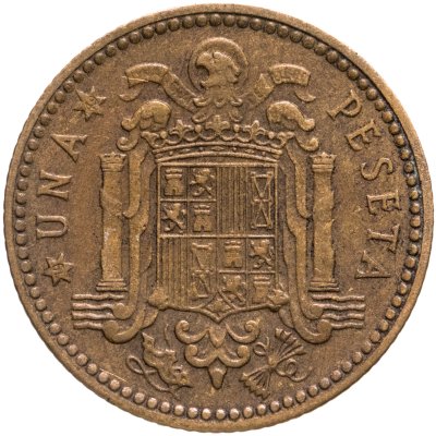 купить Испания 1 песета (peseta) 1947