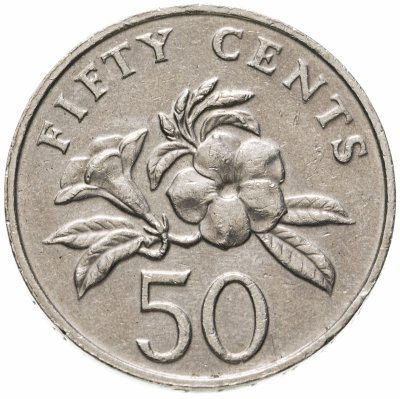 купить Сингапур 50 центов (cents) 2007