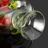 Купить Штоф с рельефным декором и стопки в виде чашечек, автор Черняк Франц Андреевич, стекло, гутная техника, налепы, Львовская керамико-скульптурная фабрика (ЛКСФ), СССР, 1960-1980 гг.