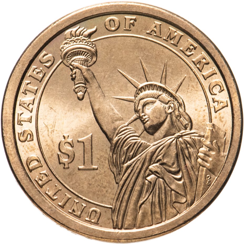 Монета США 1 доллар 2007 D "1-ый Президент США - Джордж Вашингтон ...