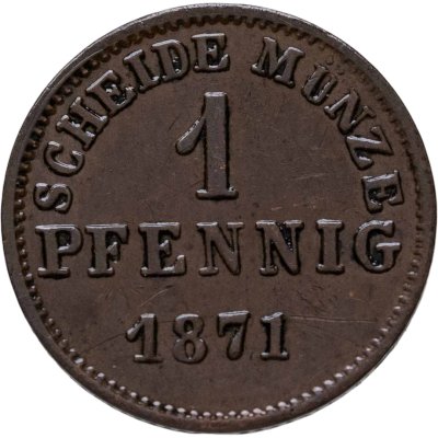 купить Германия, Гессен-Дармштадт 1 пфенниг 1871