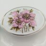 Купить Пепельница, декорированная цветами, Porcelaine de Bruxelles, фарфор, деколь, фарфор, деколь, Бельгия, 1960-1990 гг.