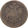 Купить Австрия 1 крейцер (kreuzer) 1861, знак монетного двора "B" - Кремница