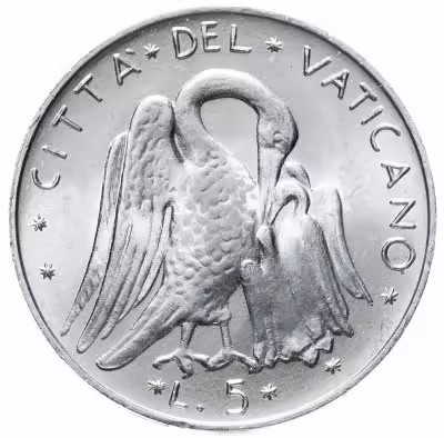 купить Ватикан 5 лир 1971